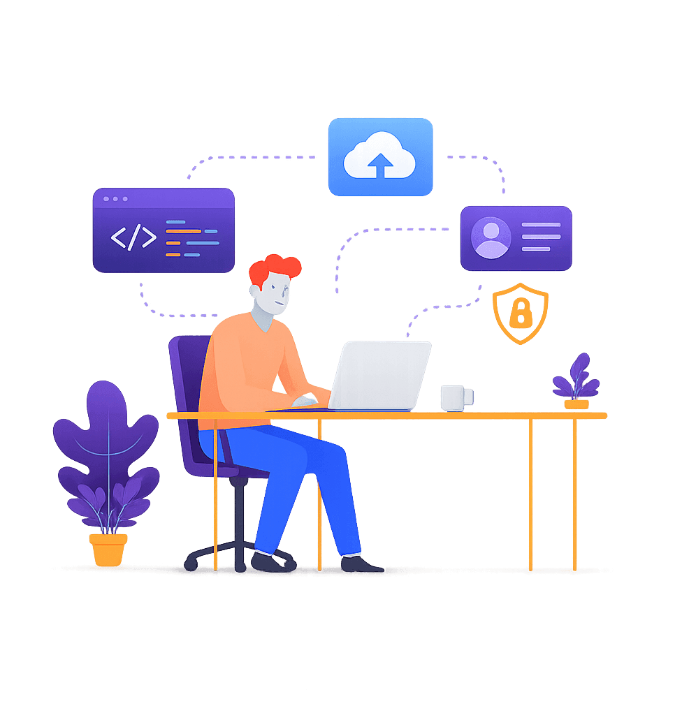 Digital solutions illustration