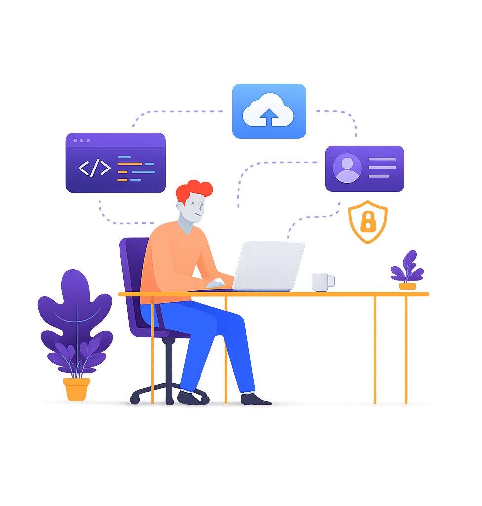 Digital solutions illustration
